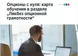 Карта обучения опционам с нуля: 5 уровней раздела Ликбез опционной грамотности